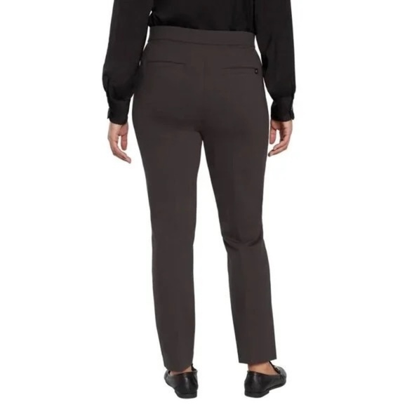 Banana Republic Ladies Ponte Pants, Straight Leg, Stretch, Brown, Size 12 NWT - Picture 3 of 16